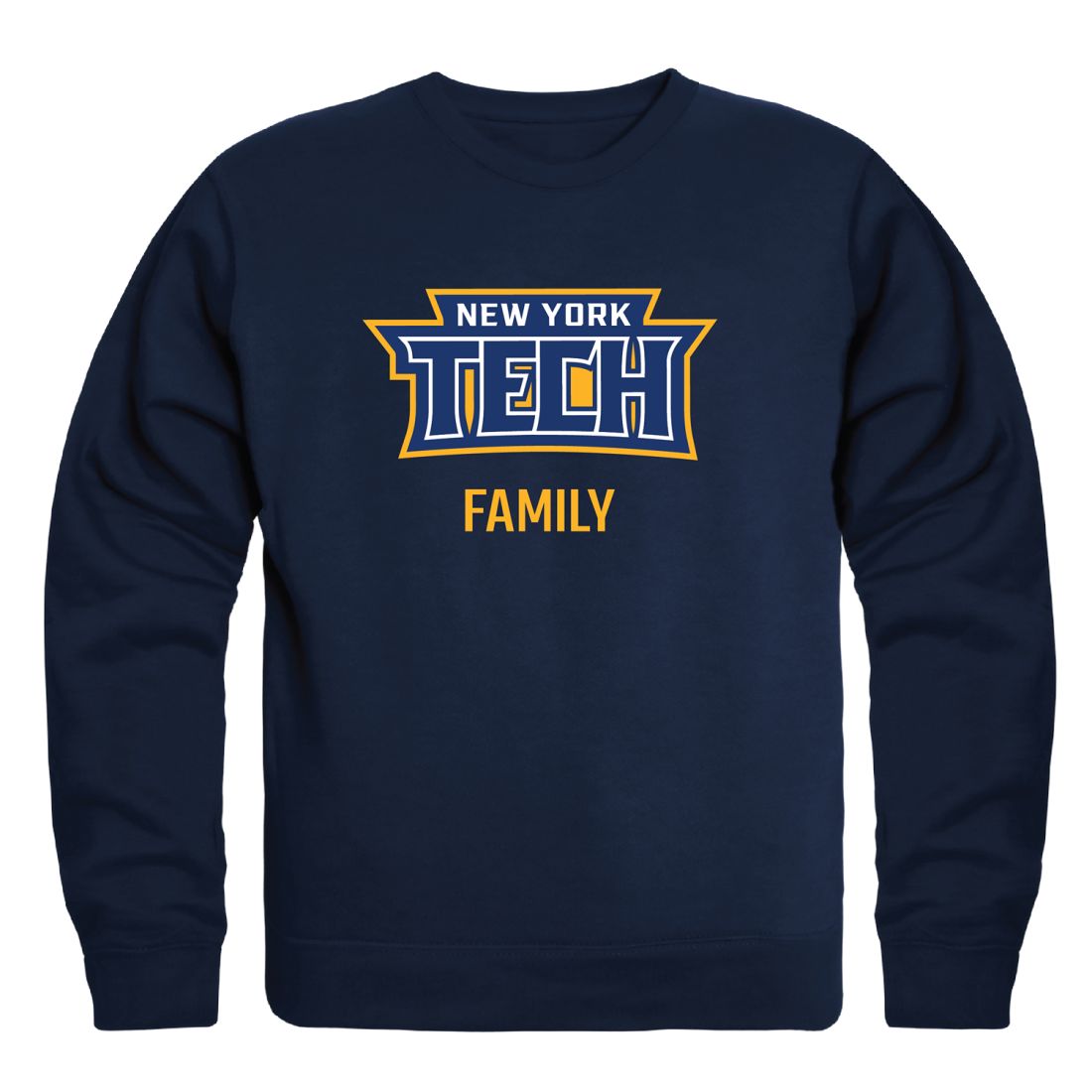 New York Institute of Technology Bears Family Fleece Crewneck Pullover Sweatshirt