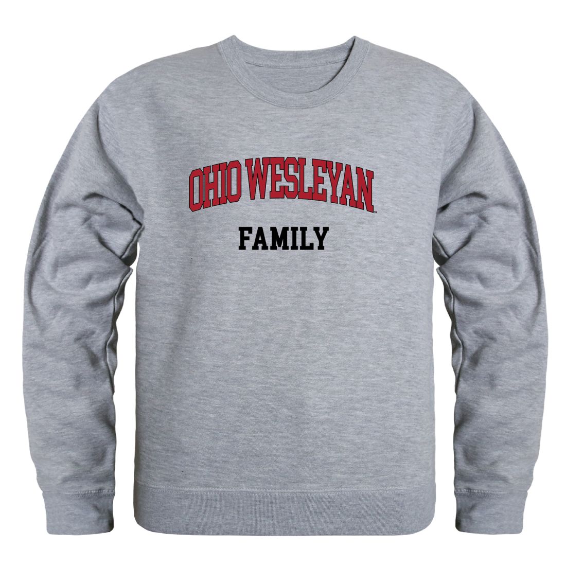 Ohio Wesleyan University Bishops Family Fleece Crewneck Pullover Sweatshirt