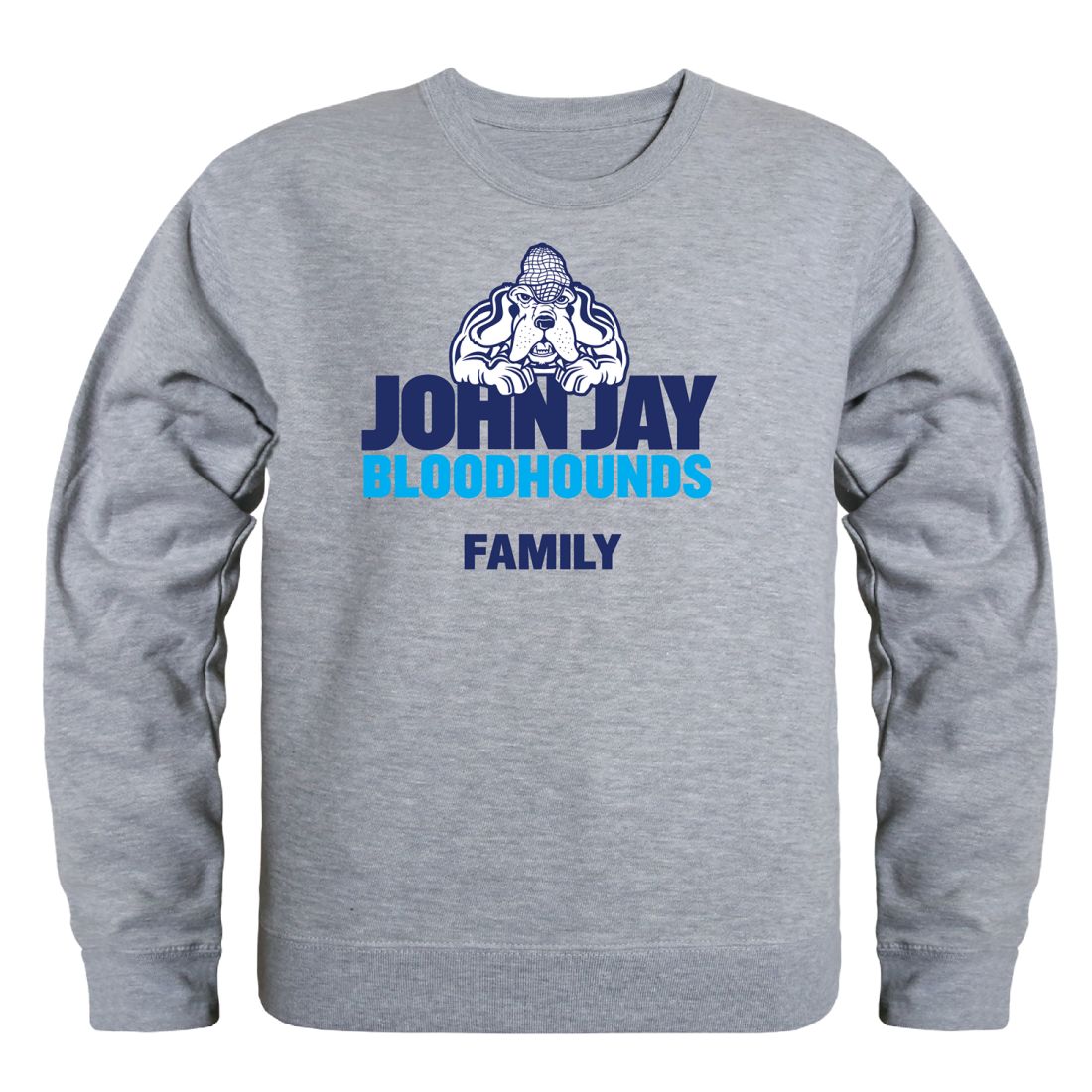 John Jay College of Criminal Justice Bloodhounds Family Fleece Crewneck Pullover Sweatshirt