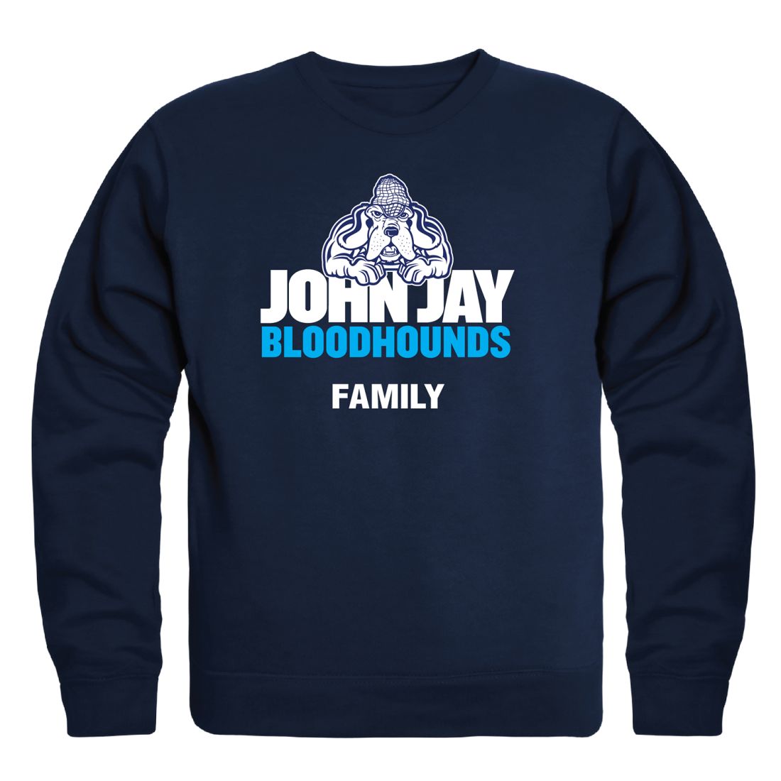 John Jay College of Criminal Justice Bloodhounds Family Fleece Crewneck Pullover Sweatshirt