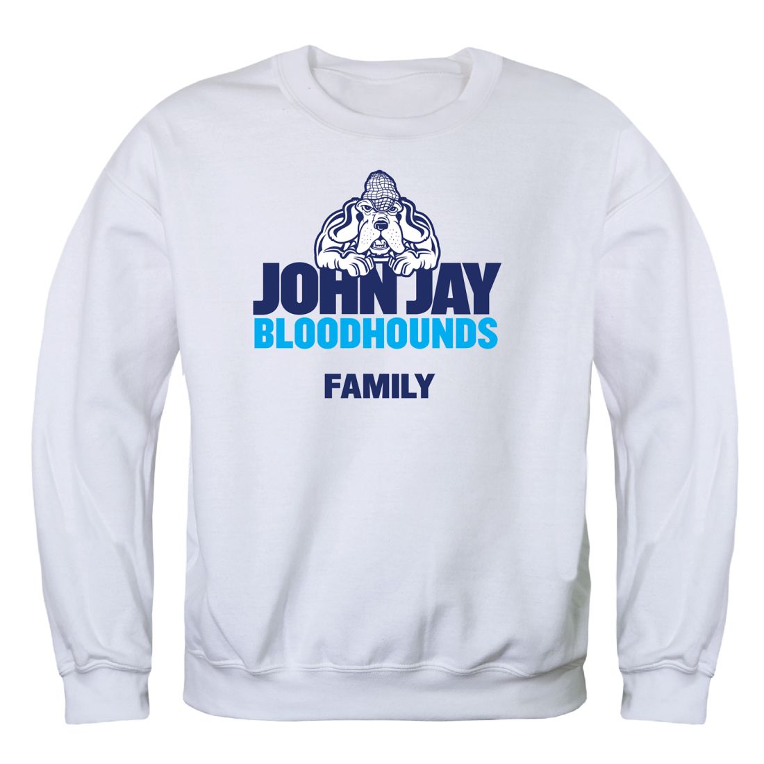 John Jay College of Criminal Justice Bloodhounds Family Fleece Crewneck Pullover Sweatshirt
