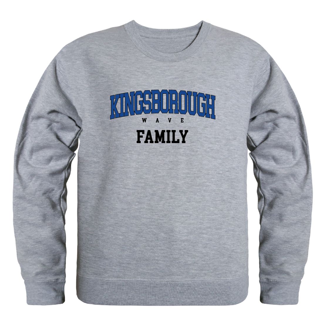 Kingsborough Community College The Wave Family Fleece Crewneck Pullover Sweatshirt