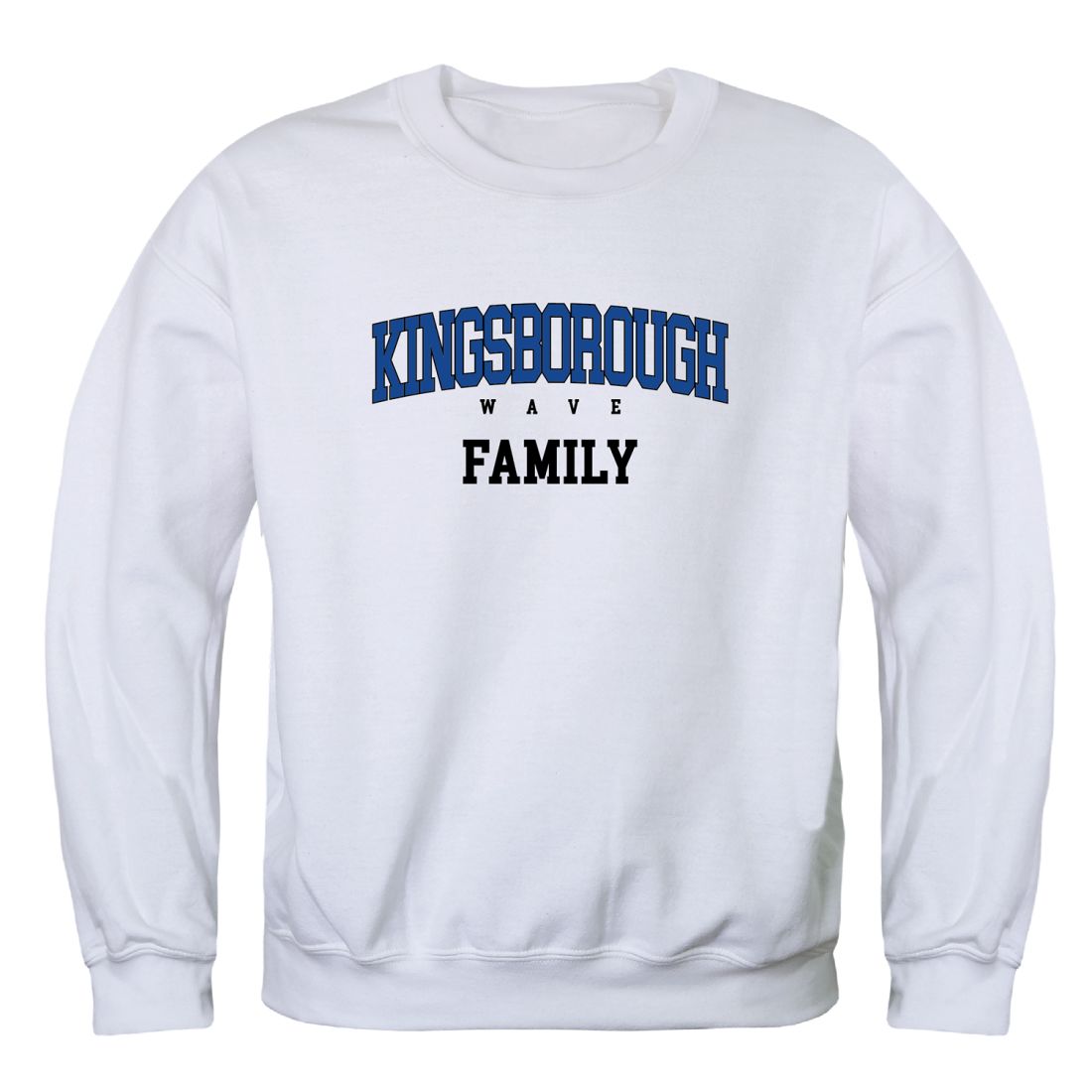 Kingsborough Community College The Wave Family Fleece Crewneck Pullover Sweatshirt