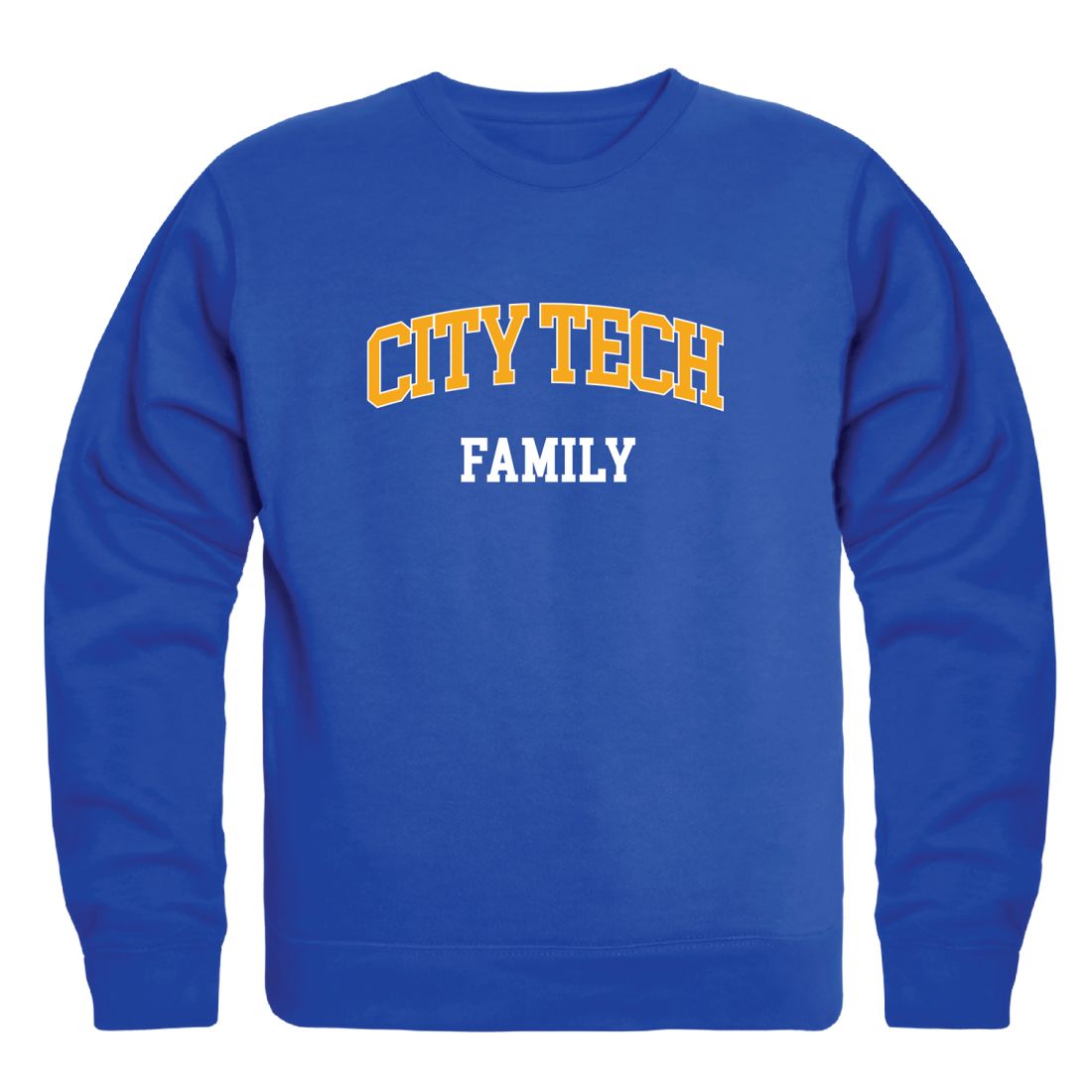 New York City College of Technology Yellow Jackets Family Fleece Crewneck Pullover Sweatshirt