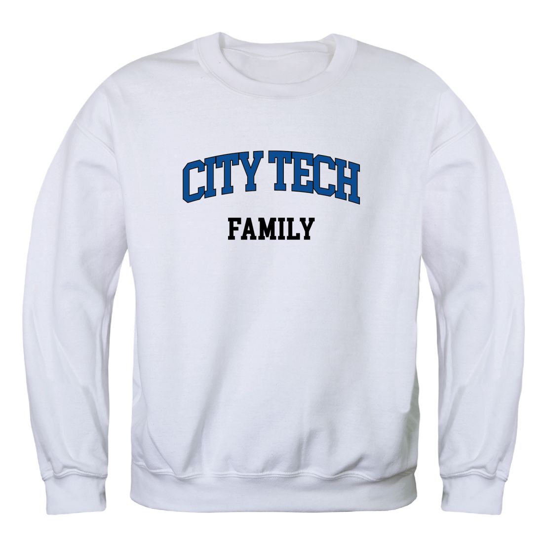 New York City College of Technology Yellow Jackets Family Fleece Crewneck Pullover Sweatshirt