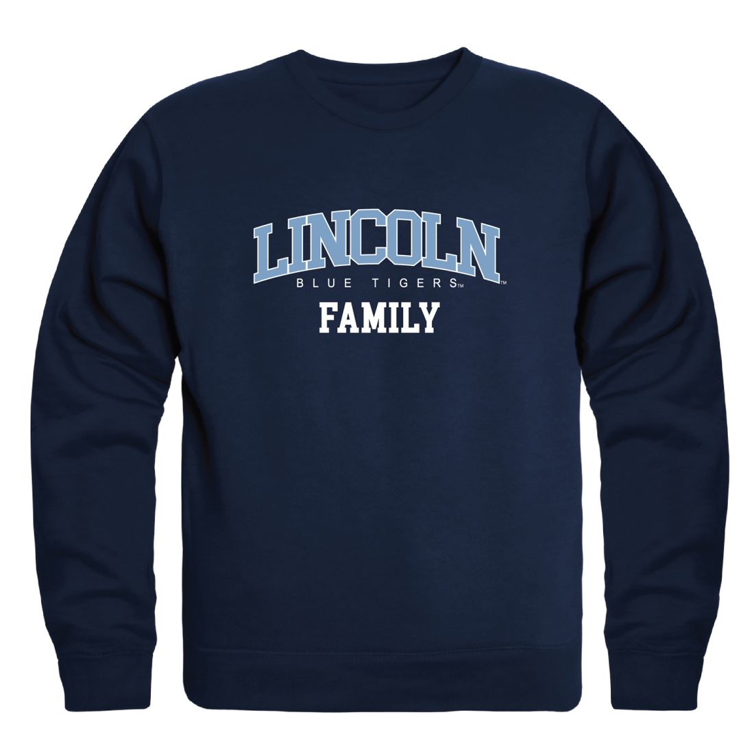 Lincoln University Blue Tigers Family Fleece Crewneck Pullover Sweatshirt