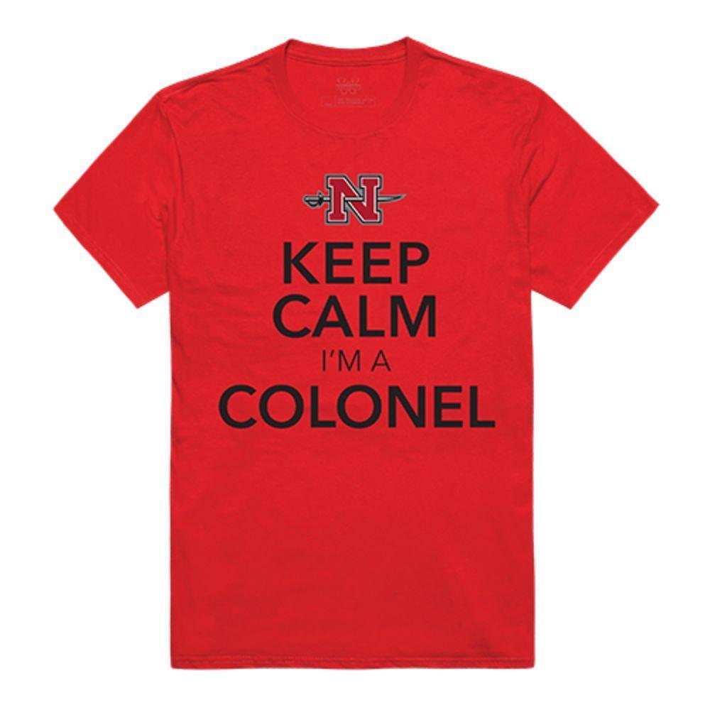 Nicholls State University Colonels NCAA Keep Calm Tee T-Shirt Red