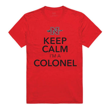 Nicholls State University Colonels NCAA Keep Calm Tee T-Shirt Red