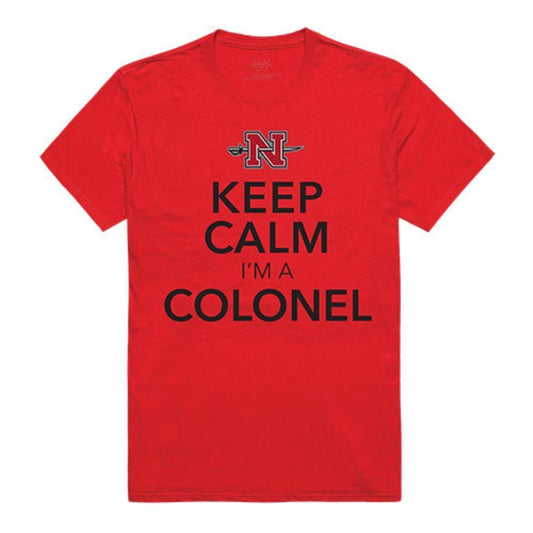 Nicholls State University Colonels NCAA Keep Calm Tee T-Shirt Red