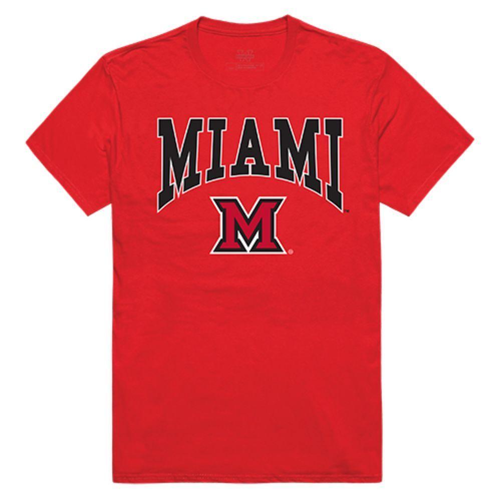 Miami University RedHawks NCAA Athletic Tee T-Shirt Red
