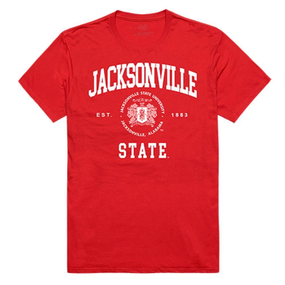 Jacksonville State University Gamecocks NCAA Seal Tee T-Shirt Red