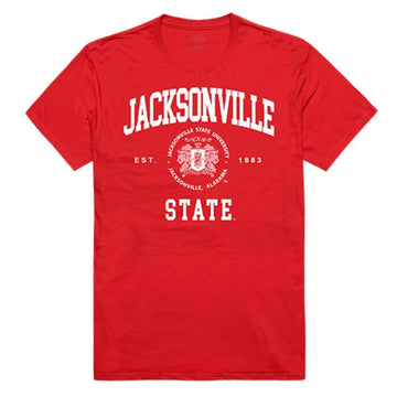 Jacksonville State University Gamecocks NCAA Seal Tee T-Shirt Red