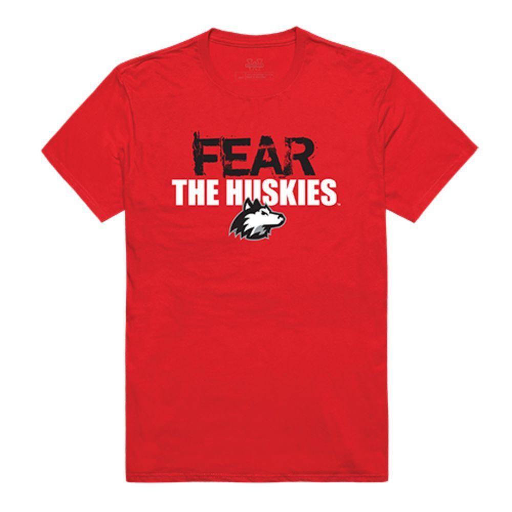 NIU Northern Illinois University Huskies NCAA Fear Tee T-Shirt Red