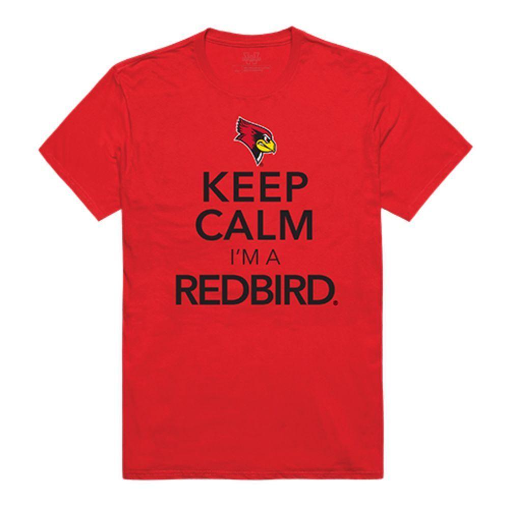 Illinois State University Redbirds NCAA Keep Calm Tee T-Shirt Red