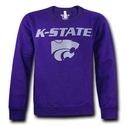 Kansas State University Wildcats NCAA College Crewneck Pullover Sweater Sweatshirt Purple
