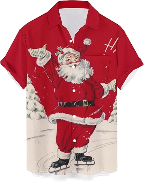 2025 Christmas Jolly Santa Holiday Hawaiian Shirt – Moonbestprint