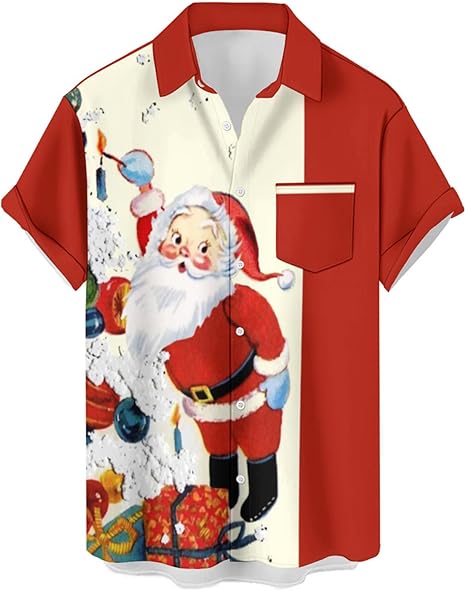 2025 Christmas Happy Santa Vacation Hawaiian Shirt – Moonbestprint