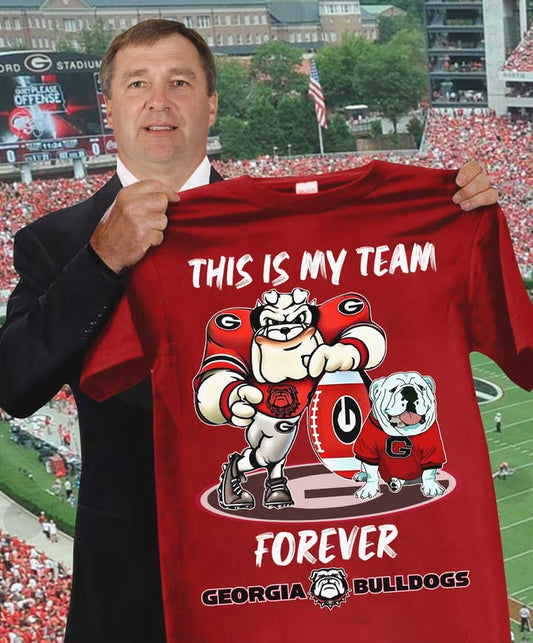 Georgia Bulldogs This Is My Team Forever Shirt | UGA Fan Tee | FD75 Moonbestprint