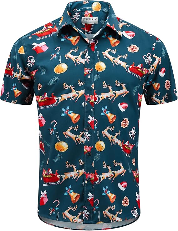 2025 Christmas Hawaiian Shirt Santa Vacation Party Button Down – Moonbestprint