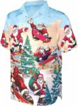 2025 Christmas Santa Claus Skateboarding Holiday Hawaiian Shirt – Moonbestprint