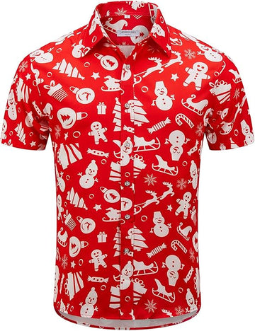 2025 Christmas Hawaiian Shirt Santa Design Tropical Holiday Shirt – Moonbestprint