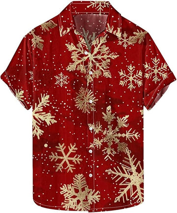 2025 Christmas Snowflake Tropical Hawaiian Shirt – Moonbestprint