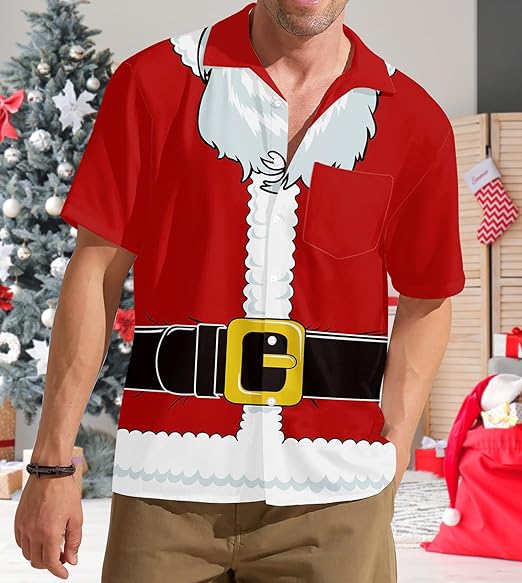 2026 Christmas Merry Holiday Outfit Hawaiian Shirt - Moonbestprint