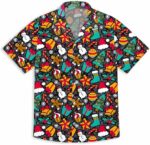 2025 Christmas Stocking and Santa Hat Hawaiian Shirt – Moonbestprint