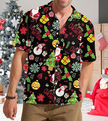 2025 Christmas Tropical Holiday Pattern Hawaiian Shirt – Moonbestprint