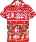 2025 Christmas Traditional Holiday Theme Hawaiian Shirt Red – Moonbestprint