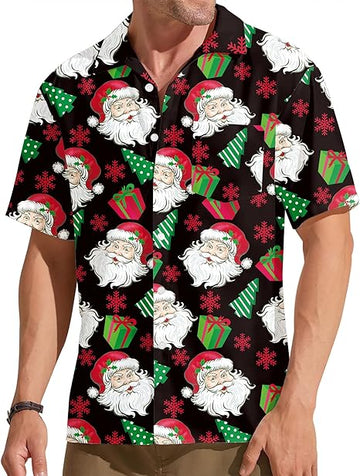 2025 Christmas Festive Holiday Hawaiian Shirt – Moonbestprint