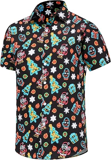 2026 Christmas Sparkling Lights Holiday Hawaiian Shirt - Moonbestprint