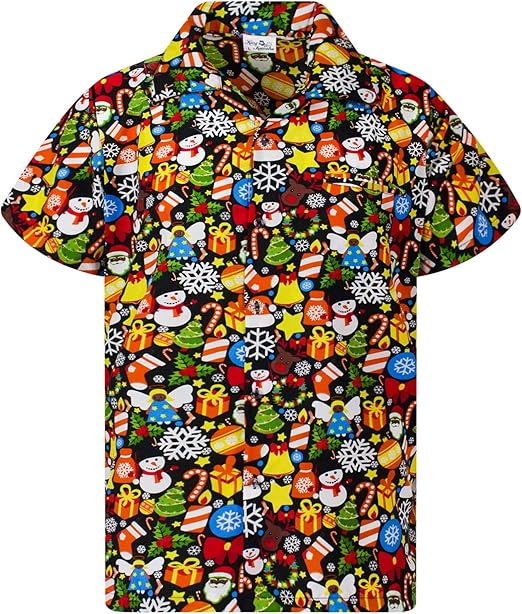 2025 Christmas Classic Festive Pattern Hawaiian Shirt – Moonbestprint