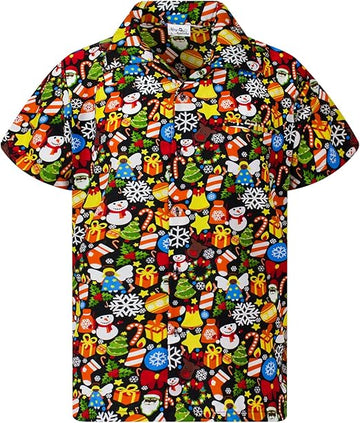 2025 Christmas Classic Festive Pattern Hawaiian Shirt – Moonbestprint