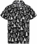 2025 Christmas Santa Tree and Reindeer Hawaiian Shirt – Moonbestprint