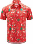 2025 Christmas Hawaiian Shirt Tropical Santa Holiday Button Down – Moonbestprint
