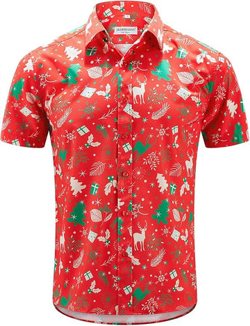 2025 Christmas Hawaiian Shirt Tropical Santa Holiday Button Down – Moonbestprint