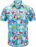 2025 Christmas Hawaiian Shirt – Button Down Santa Vacation Shirt – Moonbestprint
