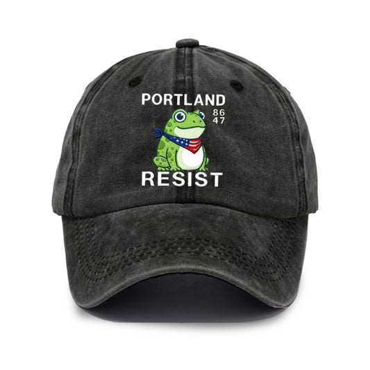 8647 Portland Frog Resist Baseball Cap -Moonbestprint