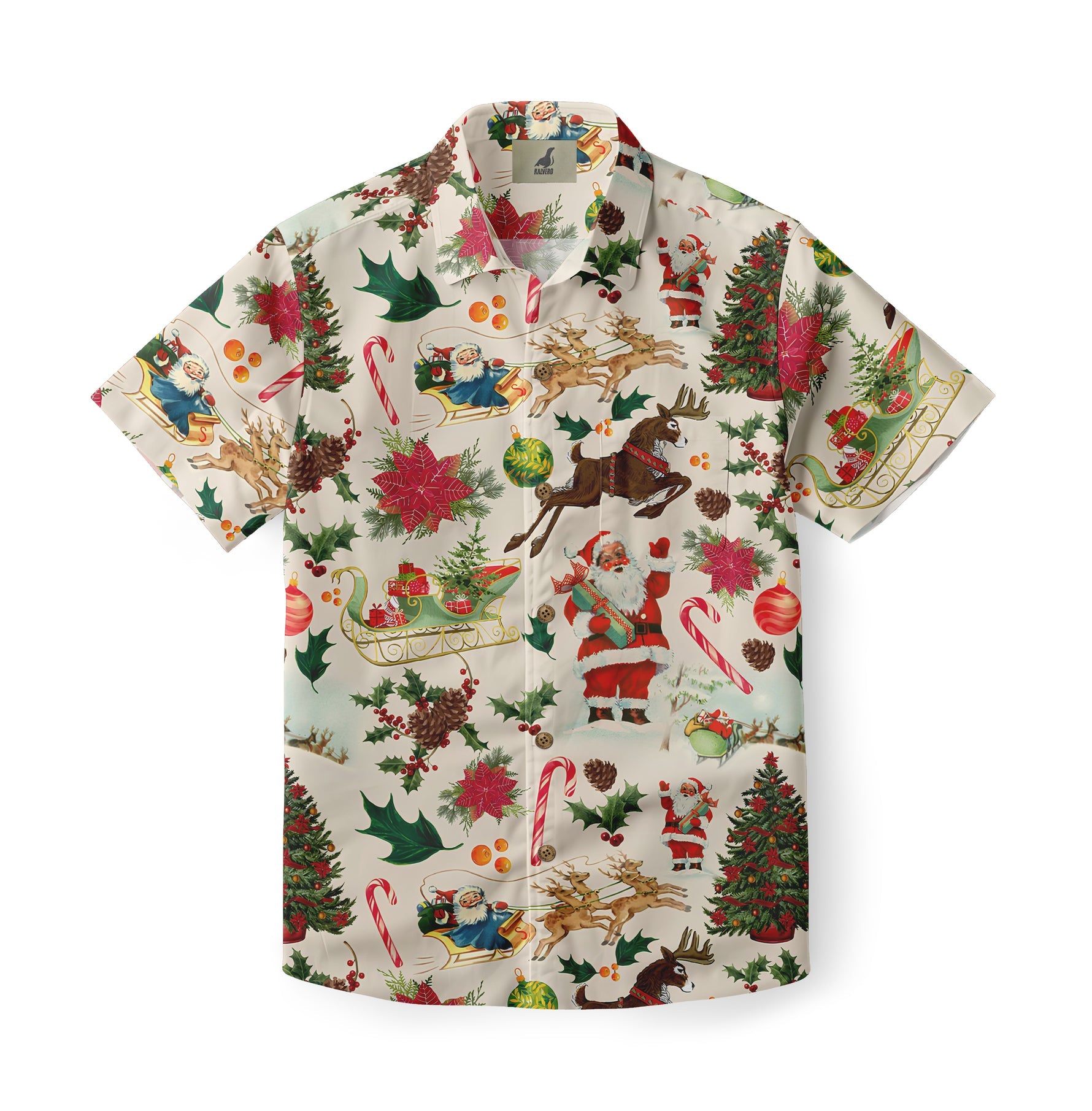 2025 Christmas Vibrant Traditional Christmas Hawaiian Shirt – Moonbestprint
