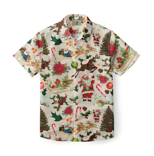 2025 Christmas Vibrant Traditional Christmas Hawaiian Shirt – Moonbestprint