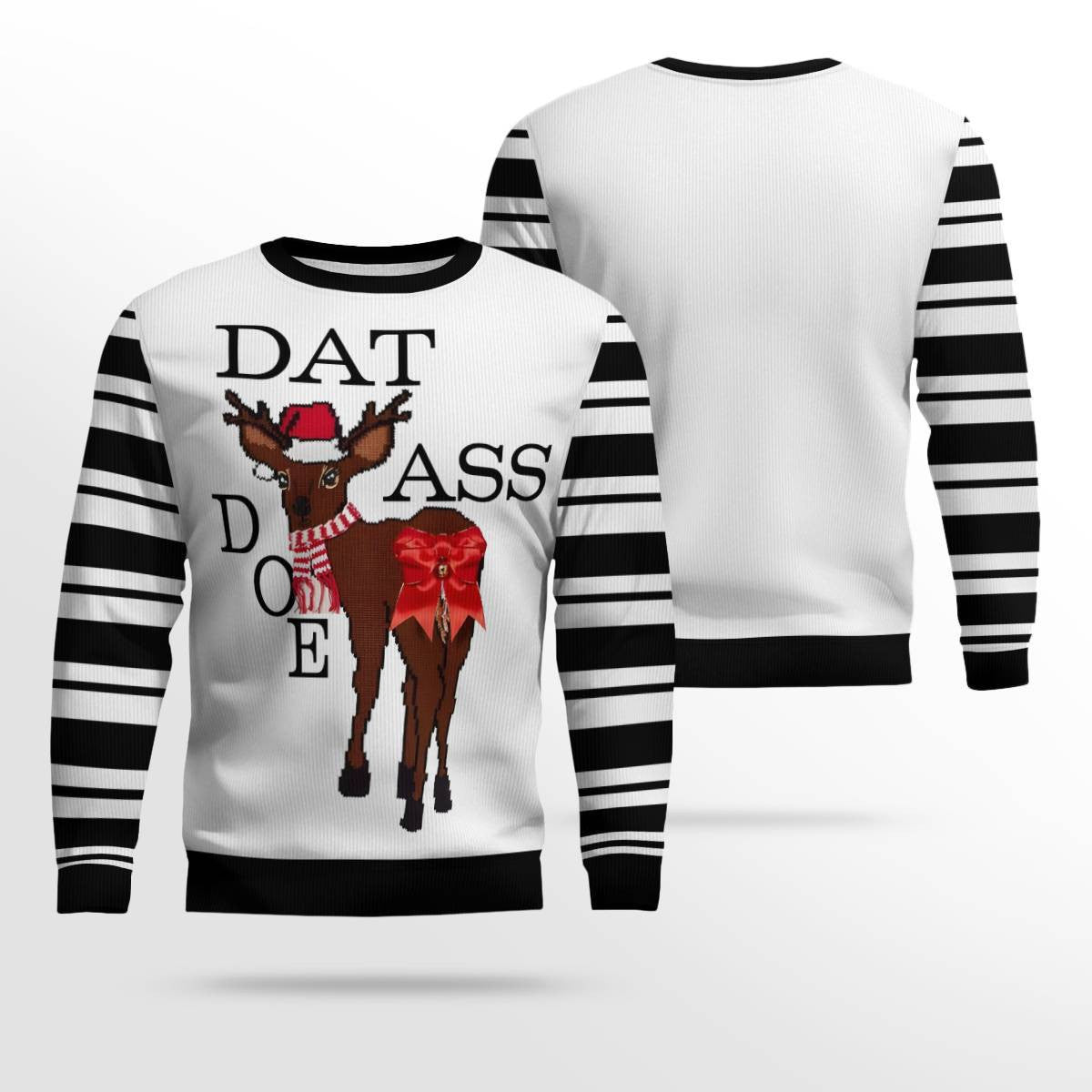 Dat Ass Doe Ugly Christmas Sweater Black – Moonbestprint