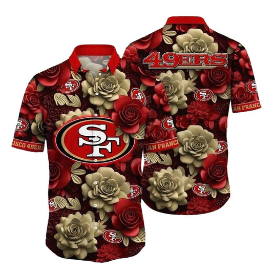 9Ers Burgundy Blooms Pride Hawaiian Shirt - Moonbestprint