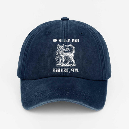 Fdt Foxtrot Delta Tango Resist Persist Prevail Hat -Moonbestprint
