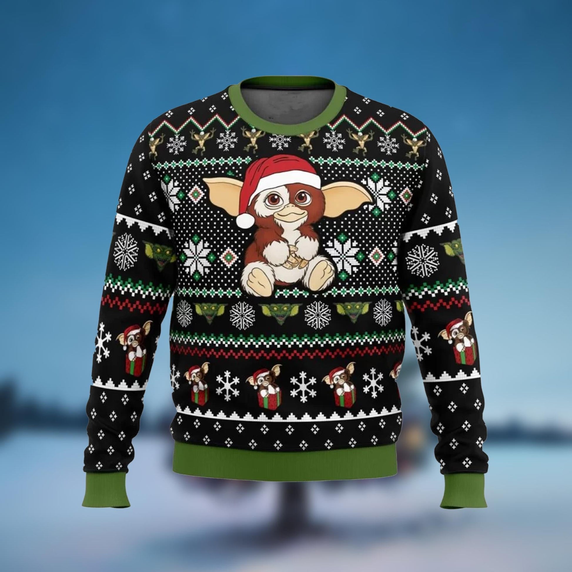 A Christmas Present Gremlins Ugly Christmas Sweater - Moonbestprint