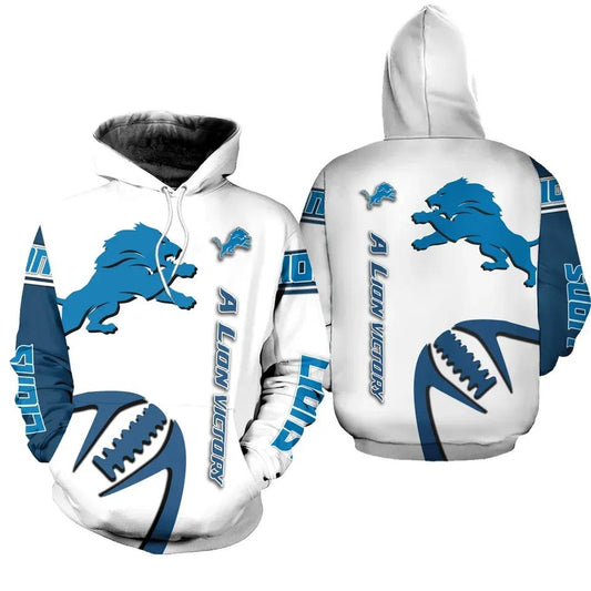 A Lion Victory Detroit Lions 3D Hoodie, NFL Hoodie Moonbestprint
