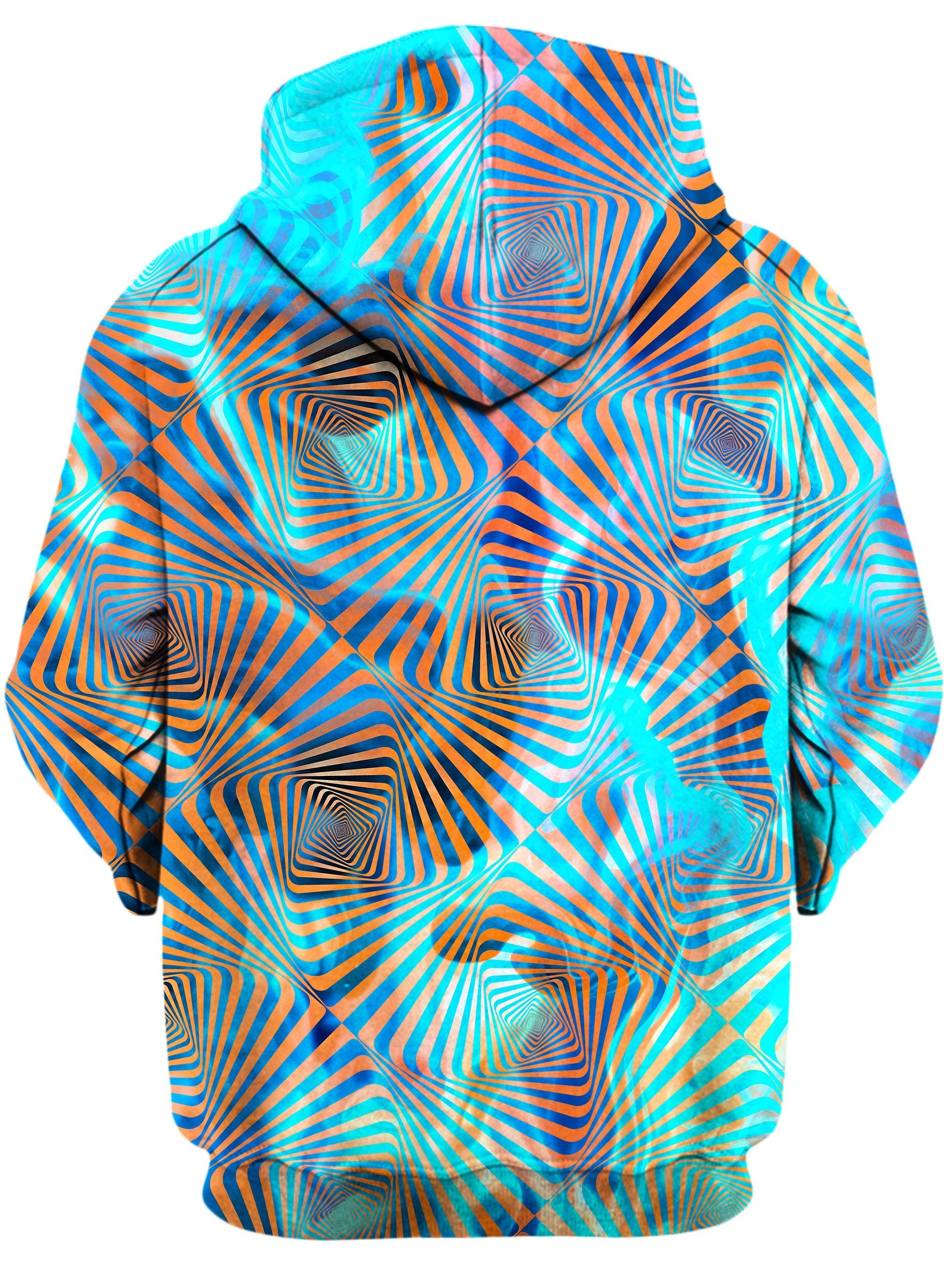 Aqua Plasma Unisex Zip-Up Hoodie -Moonbestprint