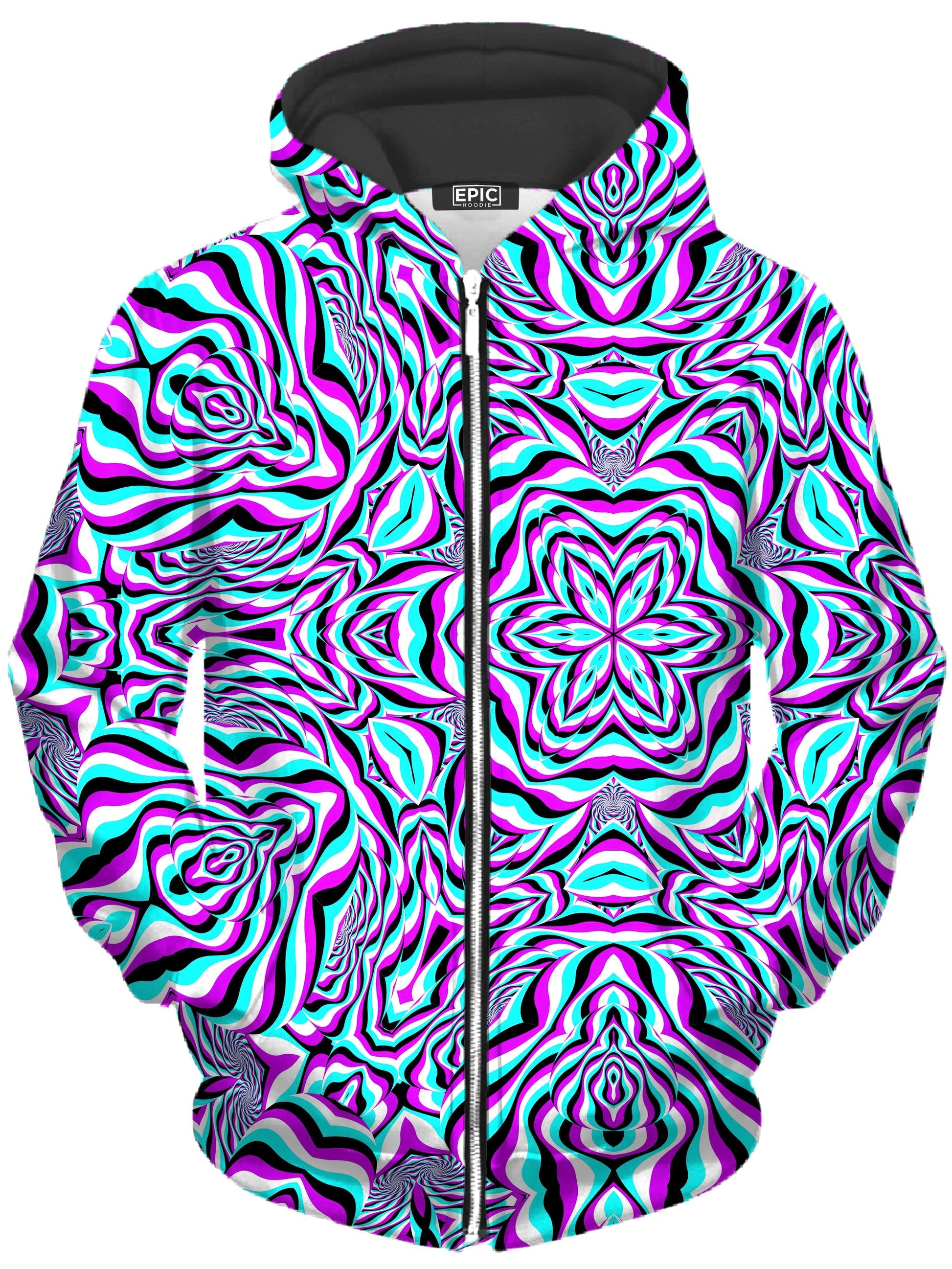 Aquarius Unisex Zip-Up Hoodie -Moonbestprint