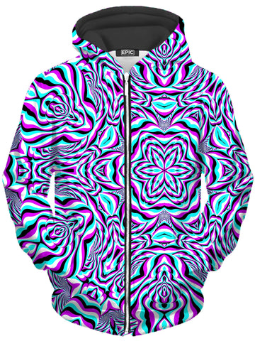 Aquarius Unisex Zip-Up Hoodie -Moonbestprint