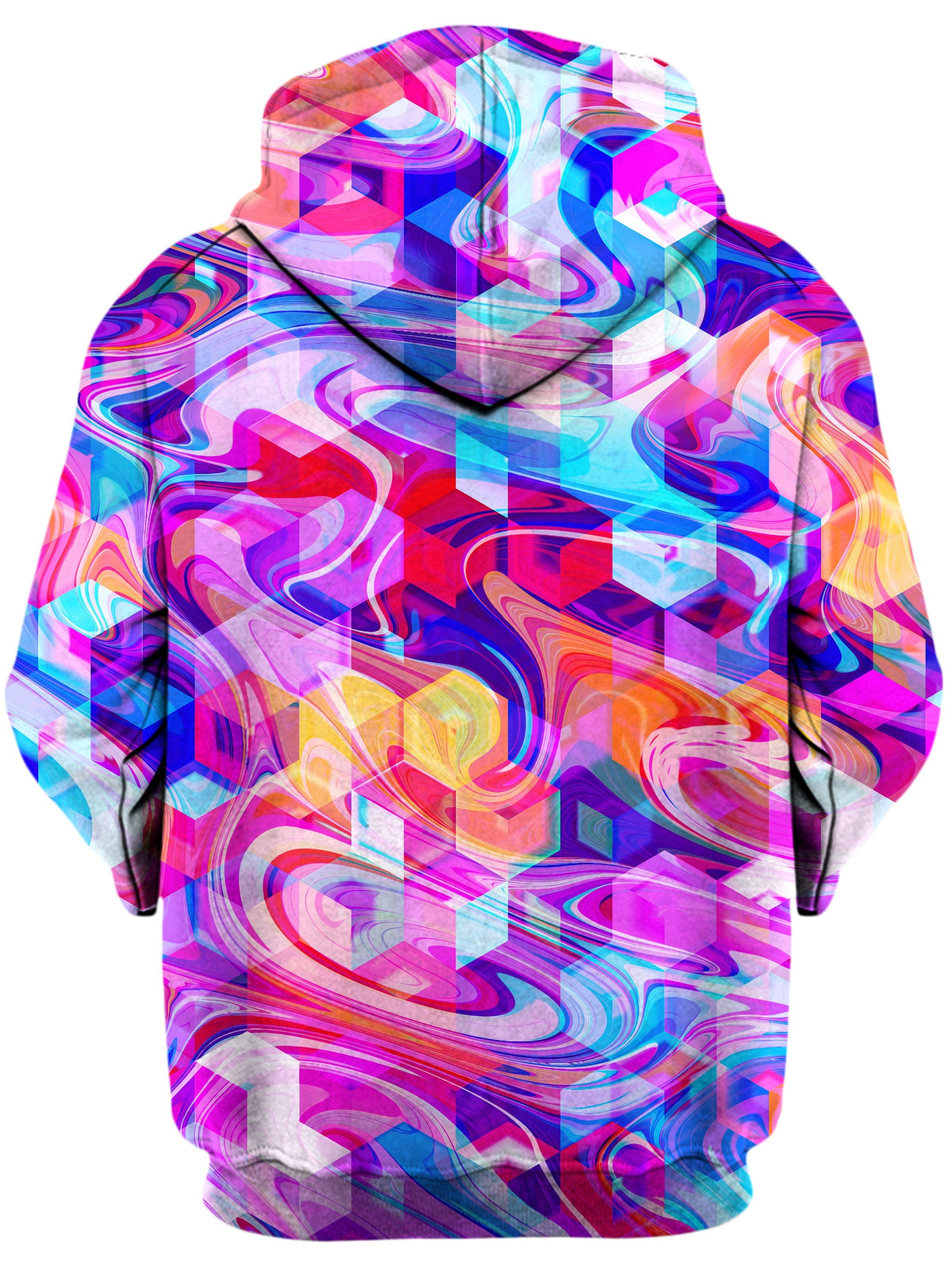 Cubic Drop Unisex Zip-Up Hoodie -Moonbestprint